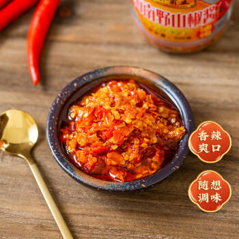 琼酱王野山椒辣椒酱300g油泡 特辣蒜蓉香辣下饭调味酱海南特产 /粮油调味 /调味品 /中式酱料 商品图0