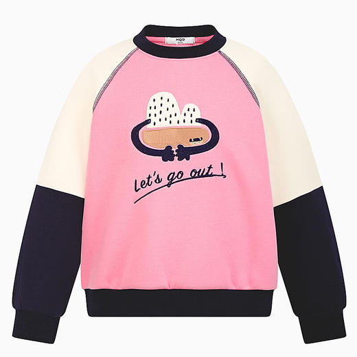 【秒】【特】【MQD】童装女童撞色卫衣冬新款保暖加绒蓄热加厚潮 商品图4