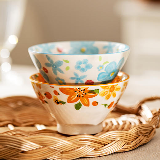 摩登主妇 斗笠碗家用2024新款高颜值餐具陶瓷小碗具个人专用米饭碗 商品图1