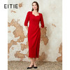 EITIE爱特爱2025春节新款高级感显瘦过膝订婚敬酒服宴会礼服连衣裙8177804 商品缩略图0