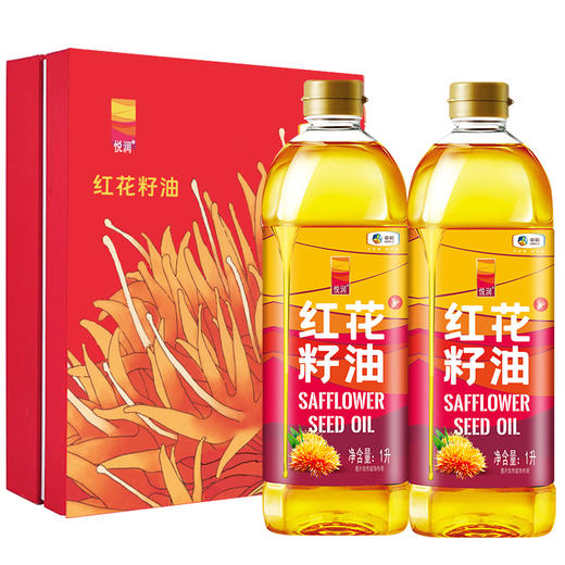 中粮悦润红花籽油礼盒1L*2 商品图0