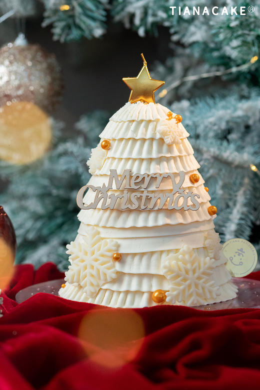 🌟圣诞限定｜落雪鎏金🎄 （五寸加高草莓蛋糕） 商品图6