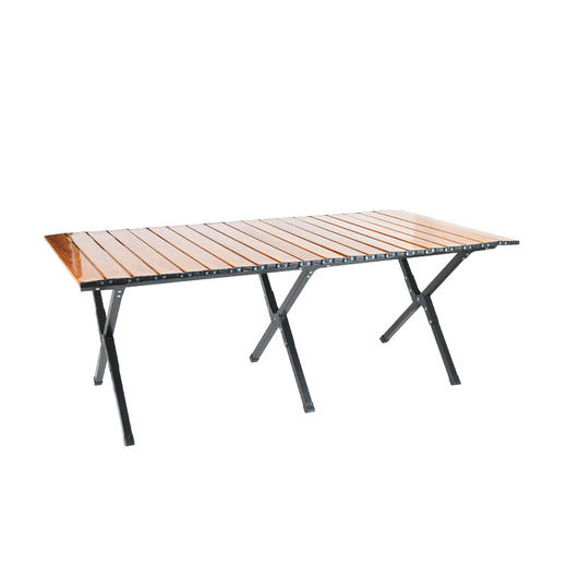 徽羚羊 云随 碳钢木纹蛋卷桌  120cm HLY-YYTC-22109 商品图0