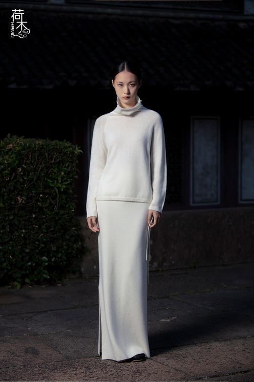 荷木HEMU丨雪瑶·直筒半身裙 商品图2