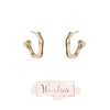 LHWINDSOR 细竹耳语耳钉经典竹节系列耳饰复古金色叠戴饰品 商品缩略图0