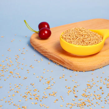 正盼 有机熟白芝麻200g 低温炒制熟 免洗即食芝麻烘焙原料 五谷杂粮 /粮油调味 /杂粮 /其他杂粮 商品图0