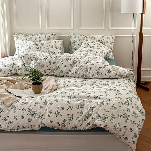 【天竺棉田园碎花四件套】印花针织四件套天竺棉四件套田园碎花卡通床品套件 商品图12