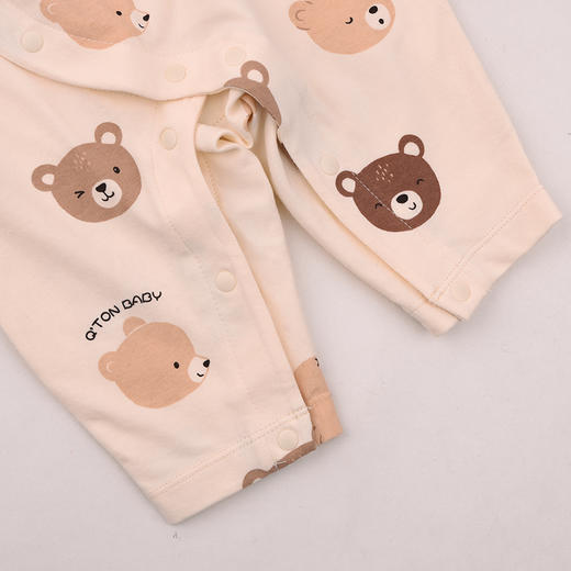 棉果果春季新品商场同款男童女童5A抗菌哈衣爬服偏襟连体衣M101720225019 商品图3