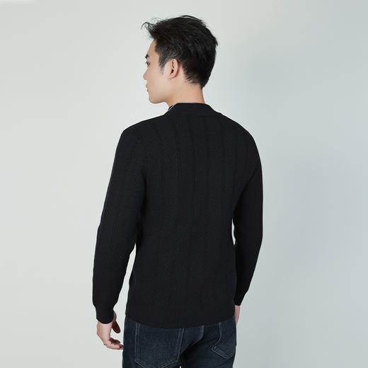 【断码清仓】HX 冬季中领毛衫S107444281101 商品图4
