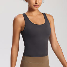 【147元任选3件】跃牌【蚂蚁运动】系列 透气一体杯聚拢显胸运动背心女X1364（活动产品，收货7天内支持退换）