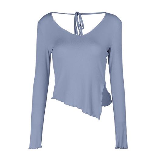 【147元任选3件】跃牌【蚂蚁运动】系列 运动上衣女修身显瘦休闲透气瑜伽服T2509（活动产品，收货7天内支持退换） 商品图4