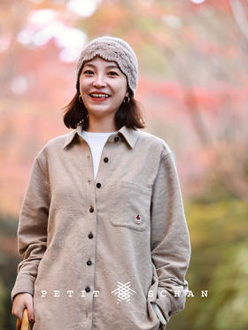 PETIT SCHAN小闪 CLO#672 Santa claus 圣诞老爷爷 纯棉绒感原创圣诞老人刺绣磨毛衬衫