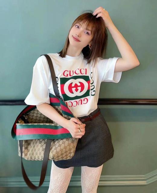 G家 方格空G印花短袖（JN） 商品图1