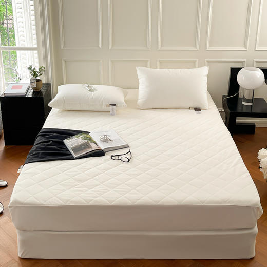 全棉A类三防大豆夹棉床笠 防水隔尿隔污床垫保护垫 商品图0