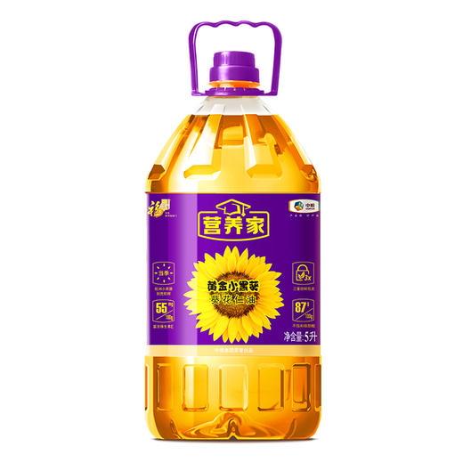 中粮福临门营养家黄金小黑葵葵花仁油5L 商品图0