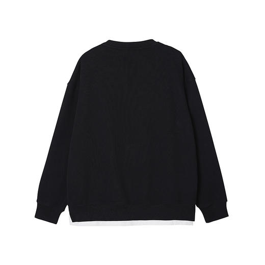 【断码清仓】HX 冬季假两件圆领卫衣加绒C106440087101 商品图1