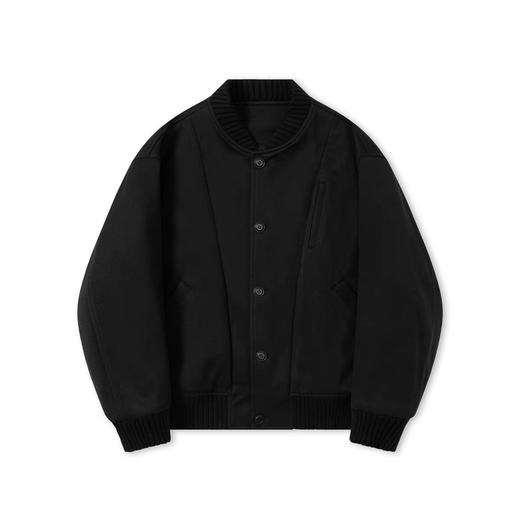 Evistub/E-4DWT836/重磅混纺毛呢内绗棉抗风保暖棒球服夹克 商品图5