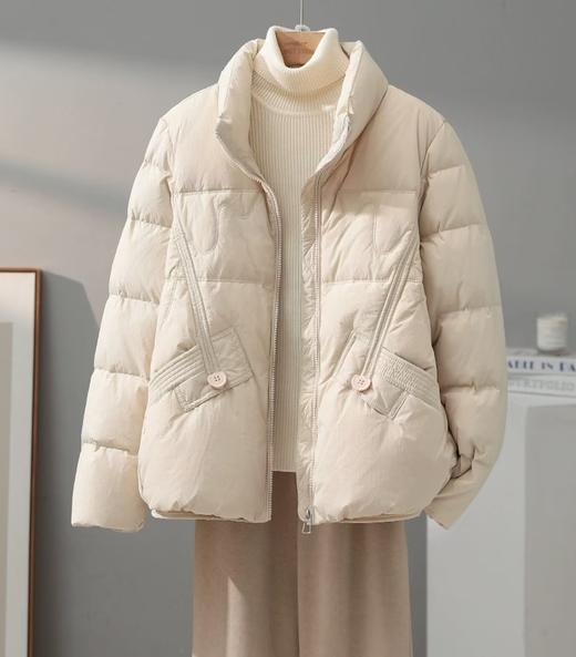 哥弟同步新款新年小立领50白鸭绒羽绒外套 商品图7