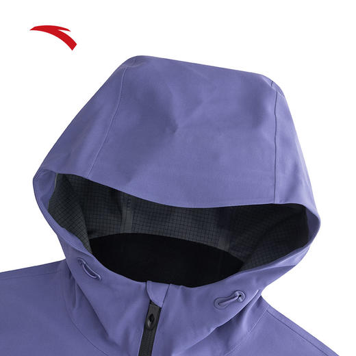 安踏硬壳冲锋衣女冬季新款户外防水徒步登山服外套上衣162517603 商品图2
