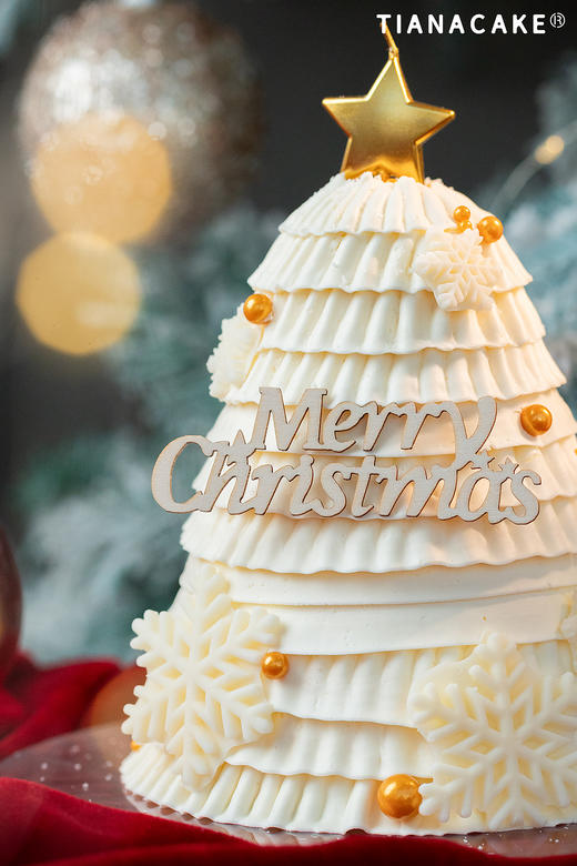🌟圣诞限定｜落雪鎏金🎄 （五寸加高草莓蛋糕） 商品图8