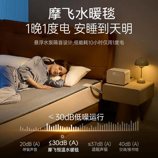 【摩飞水暖毯MR207】冬日被窝伴侣解锁包裹式温泉暖感 水润SPA 烘被除螨 水润取暖 舒适躺平 商品图1
