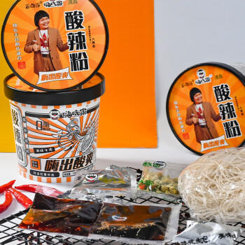 嗨吃家0脂酸辣粉136g*6桶整箱装 正宗重庆风味红薯粉丝速食免煮好吃 /粮油调味 /方便食品 /酸辣粉 商品图2