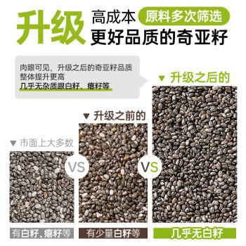 璞匠 墨西哥奇亚籽 独立条装13g*30条390g代餐饱腹即食冲饮冲泡 /粮油调味 /杂粮 /谷米类 商品图0