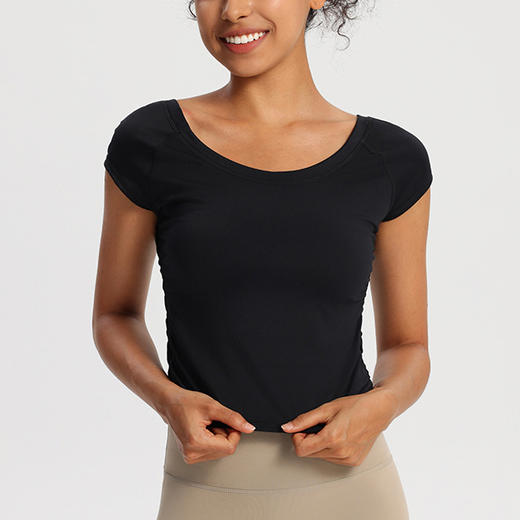 【147元任选3件】跃牌【蚂蚁运动】系列 速干衣显瘦跑步透气坎肩健身T恤T2733（活动产品，收货7天内支持退换） 商品图4