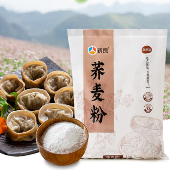 新良 荞麦面粉2斤装 杂粮粉 馒头包子面条用荞麦粗粮粉 中筋面粉 /粮油调味 /面粉 /通用粉 商品图0