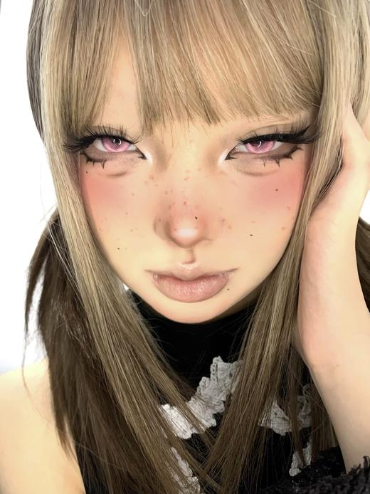 illusionDuck 半年抛 粉色像素 直径14.5mm着色14.0mm 商品图1