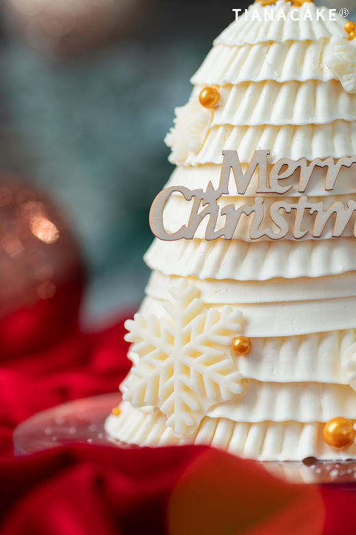 🌟圣诞限定｜落雪鎏金🎄 （五寸加高草莓蛋糕） 商品图3