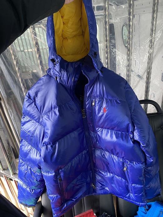 瑕疵 POLO RALPH LAUREN 男刺绣马标防风连帽羽绒服（不退不换） 商品图0
