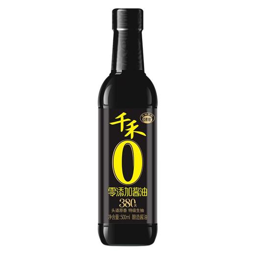 千禾 零添加酱油380天 500ml/瓶 商品图0