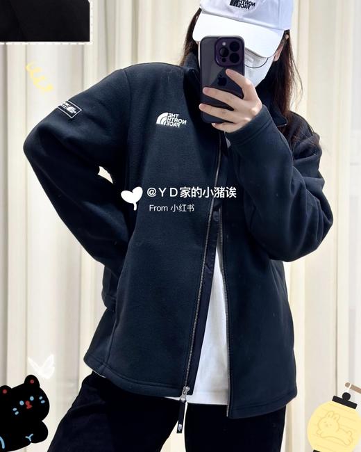 清仓，超厚羊羔毛白色 xl双面绒超保暖！ 男女同款tnf北面立领摇粒绒外套  双面绒外套 商品图4