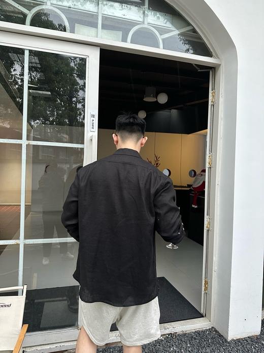 赛琳 口袋刺绣亚麻宽松衬衫（JN） 商品图3