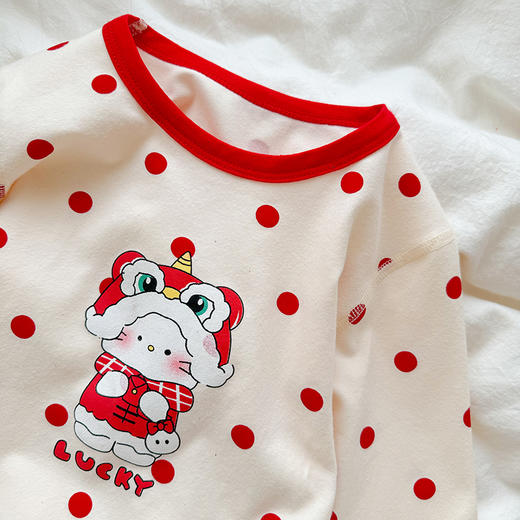 7天内发货【过新年穿新衣】新年款儿童纯棉家居服套装90-160码蛇年年服聚 商品图4