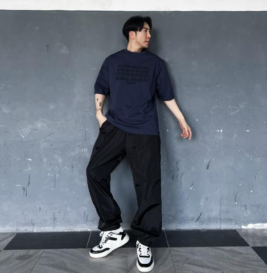 Maiso 24SS暗纹刺绣标语短袖(JN) 商品图0