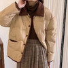 丁摩 撞色小香风翻领东大门羽绒服女短款休闲百搭外套4ZF- 9251 商品缩略图1