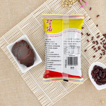 王致和红豆馅500g  烘焙馅料 豆沙 月饼蛋黄酥元宵汤圆馅 /粮油调味 /调味品 /中式酱料 商品图2