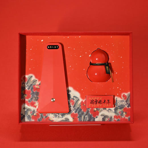羽诗制造出品 瑞雪丰年·福禄瑞雪兆丰年折叠花灯葫芦香熏礼盒套装 商品图4