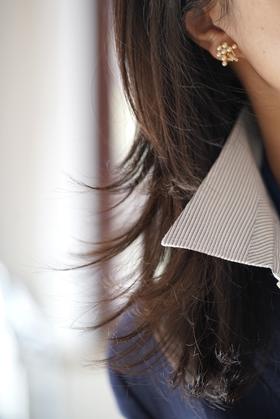 Akoya羽皇金耳钉「幸福树」