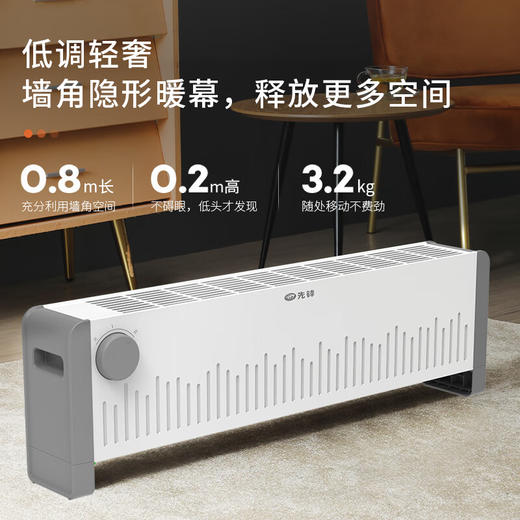 先锋踢脚线取暖器 DTJ-T10-W 商品图1