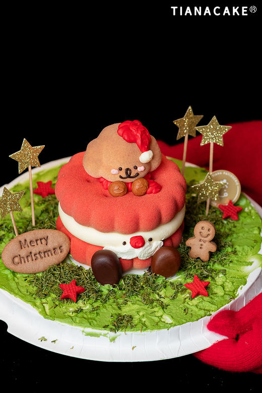 🎄圣诞限定｜童话金狗拜✨（4寸树莓开心果慕斯） 商品图0