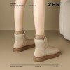 ZHR则则加绒保暖雪地靴真皮棉靴2024冬季新款防滑棉鞋运动休闲鞋 商品缩略图5