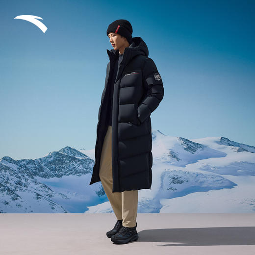 【M/L断码】安踏冰甲羽绒 | 长款鹅绒羽绒服男士冬季新款防泼水外套152517911【无货退款，介意勿拍】 商品图0