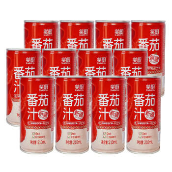 笑厨（XIAOCHU）新疆番茄汁210ml*12罐装 0添加鲜榨复合果蔬汁富含番茄红素饮品 /粮油调味 /调味品 /西式酱料 商品图4
