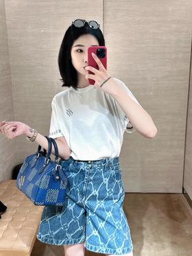 驴家 字母袖圆领针织短袖（JN）