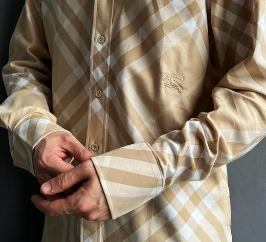 B家  2024SS新款斜格纹长袖休闲衬衫（JN） 商品图2