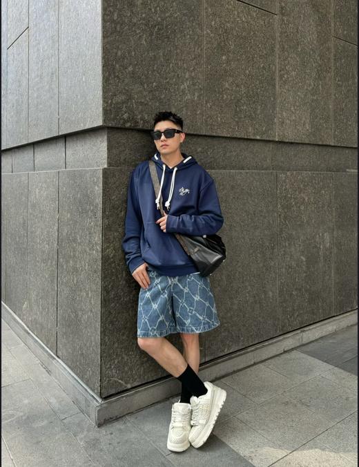 驴家 绳结绣花连帽卫衣（JN） 商品图0