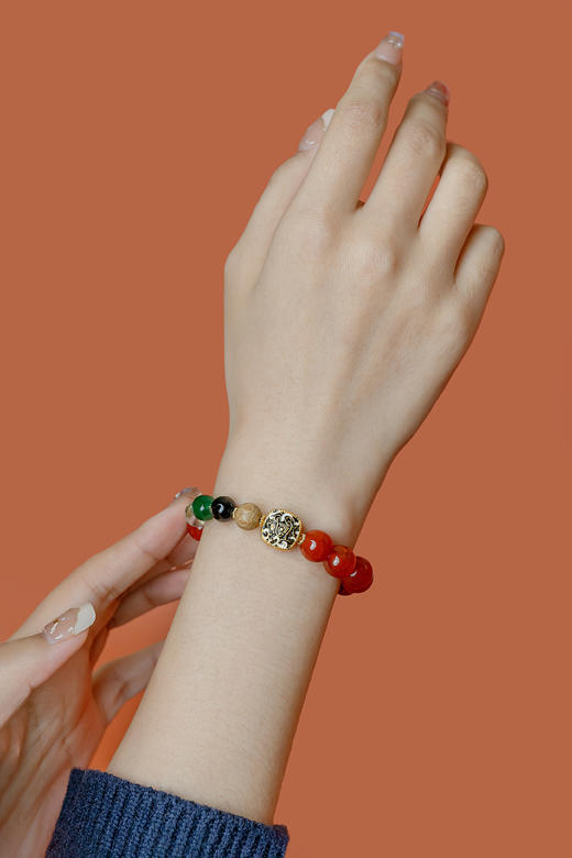 易学大师推荐 巳火飞昇-蛇年龙鳞玛瑙手串（现货顺丰） 商品图6